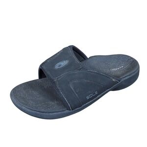 SOLE Sport Slide Womens Sandals Size 8 Orthopedic Recovery‎ Footwear Black